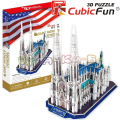 3D Puzzles Cubic Fun - Пазел 117ч. St.Patrick's Cathedral